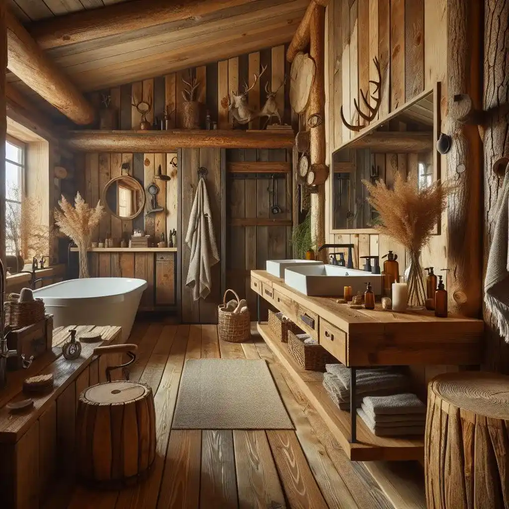 Rustic Bathroom Design (2)